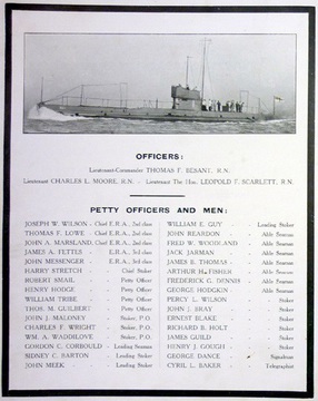 Normal in memorium officers and men lost in ae1