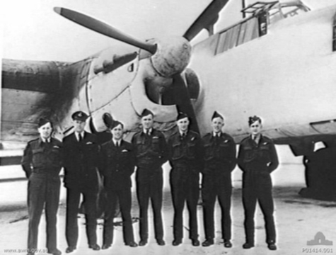 Normal raf 612 sqn crew with whitley iceland 1942