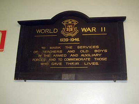 Normal crows nest boys high school ww2 honour board