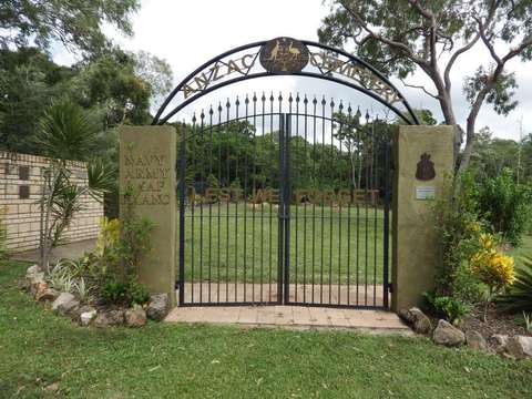 Normal cooktown anzac cemetery memorial gates