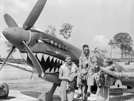 Normal 457 squadron raaf spitfire pilots morotai apr 1945 awm og2365 1