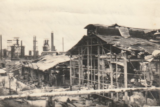 Normal operation oboe borneo 1945 bomb damage at balikpapan