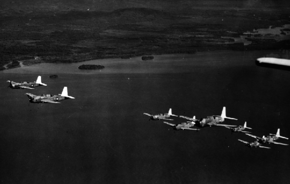 Normal vultee vengeance dive bombers