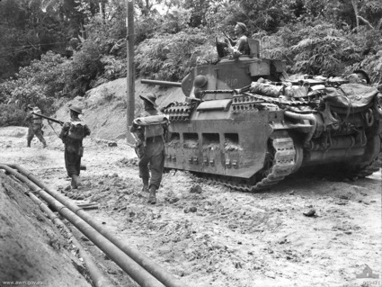Normal awm 089471 2 48th battalion advance on tarakan 1945