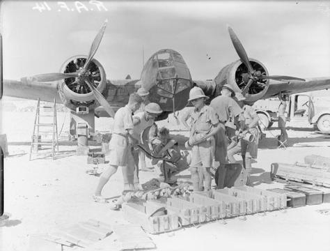 Normal arming 113 squadron raf blenheim egypt wwii iwm cm 18 1