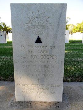 Profile pic cooper roy driver 4889 1070 headstone west tce by kym horgan